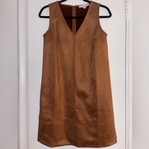 LOFT Brown Sleeveless Mini Dress